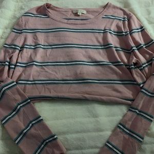 long sleeve crop top